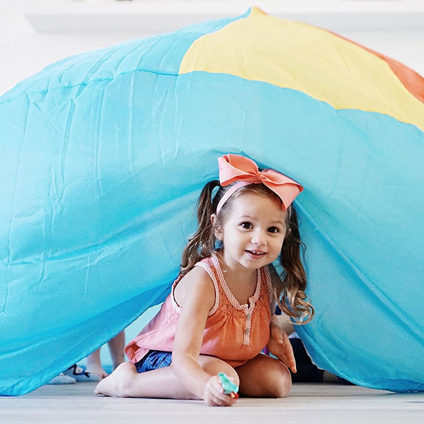 The Original AirFort® Beach Ball Blue - Inflatable Play Fort Tent for Creative Indoor Play Ages 3–14