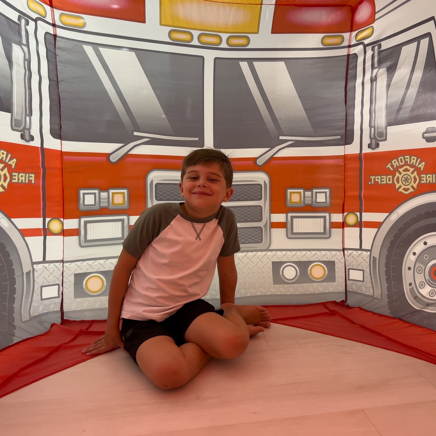 The Original AirFort® Firetruck - Inflatable Play Fort Tent for Creative Indoor Play Ages 3–14