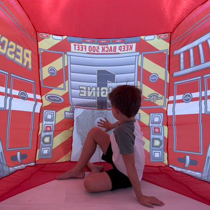 The Original AirFort® Firetruck - Inflatable Play Fort Tent for Creative Indoor Play Ages 3–14