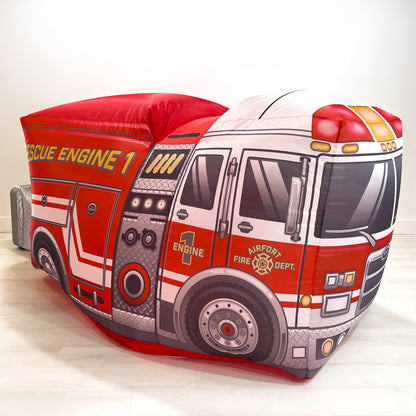 The Original AirFort® Firetruck - Inflatable Play Fort Tent for Creative Indoor Play Ages 3–14