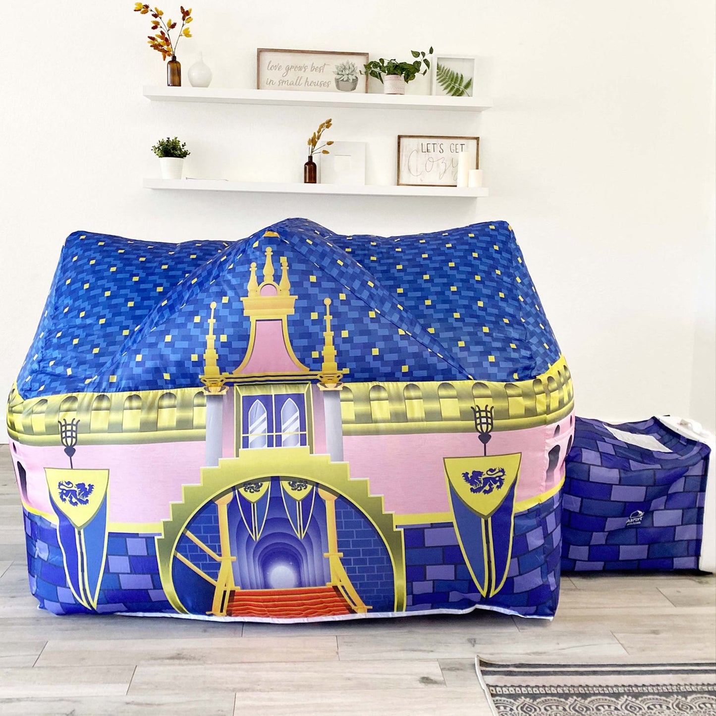 The Original AirFort® Royal Castle - Inflatable Play Fort Tent for Creative Indoor Play Ages 3–14