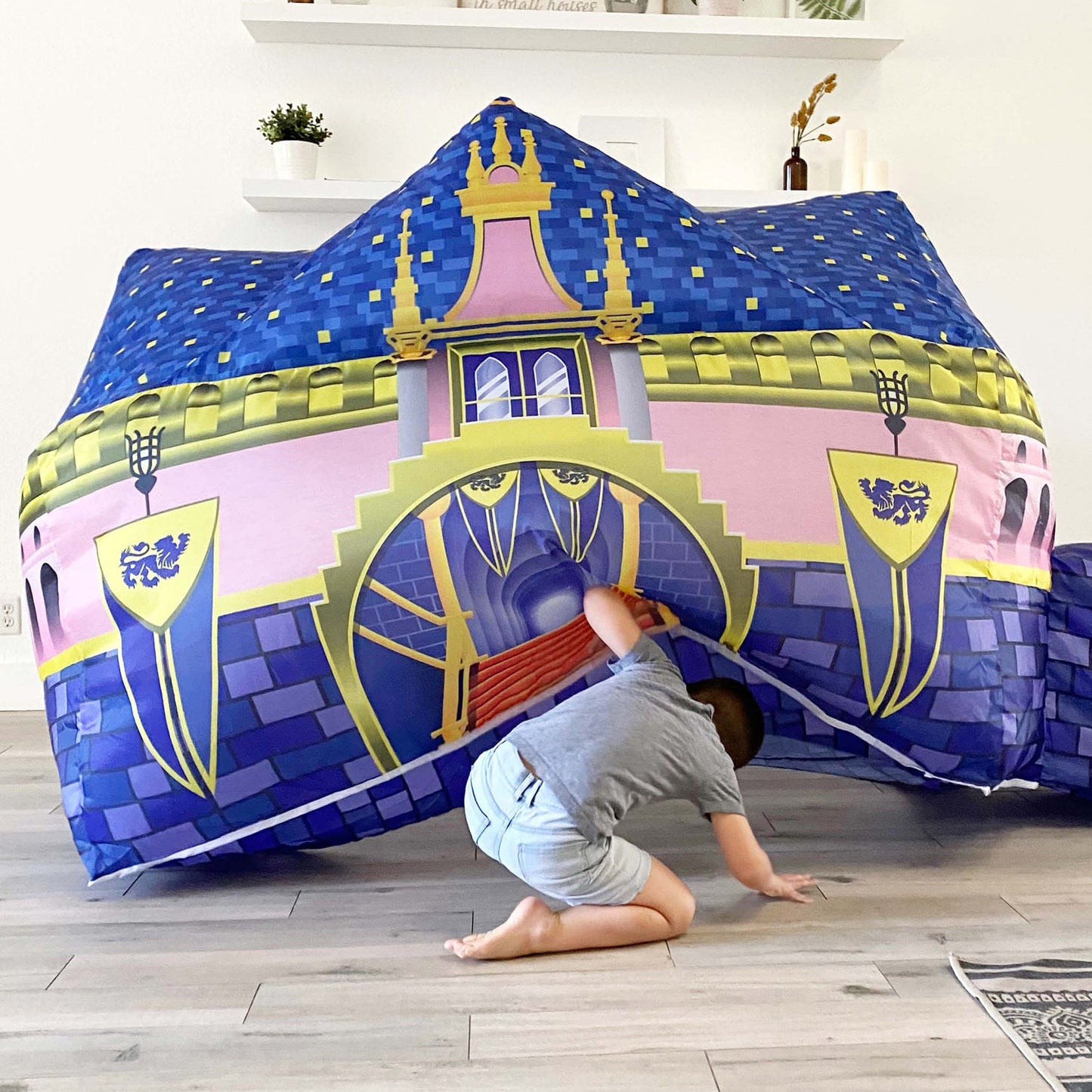 The Original AirFort® Royal Castle - Inflatable Play Fort Tent for Creative Indoor Play Ages 3–14