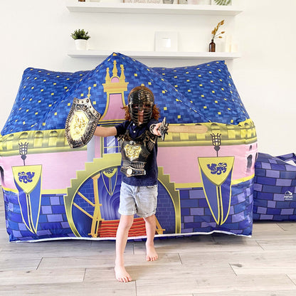 The Original AirFort® Royal Castle - Inflatable Play Fort Tent for Creative Indoor Play Ages 3–14