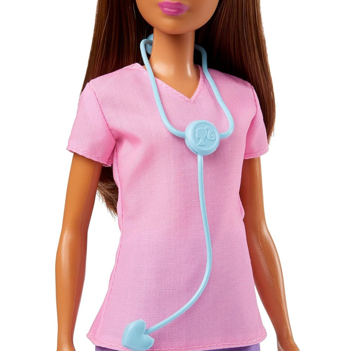 Barbie You Can Be Anything Professional Doctor with Stethoscope Fashion Doll, Brunette