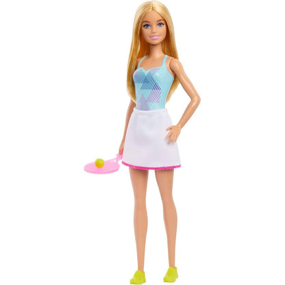 Barbie You Can Be Anything Tennis Player with Racket Fashion Doll, Blonde