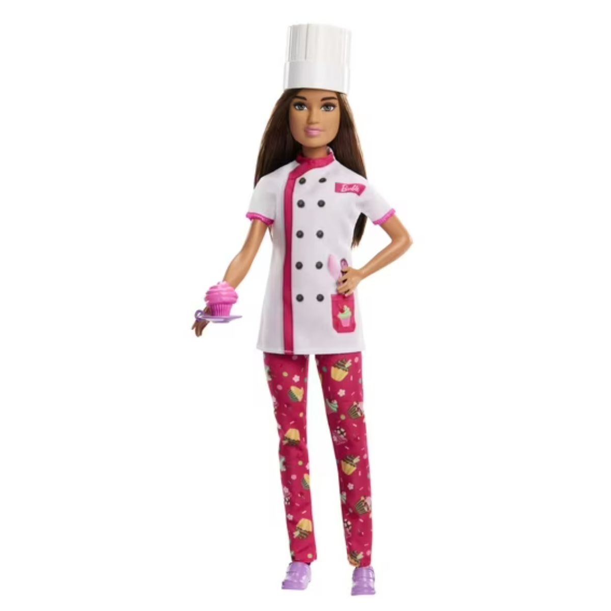 Barbie You Can Be Anything Pastry Chef with Chef's Hat Fashion Doll, Brunette