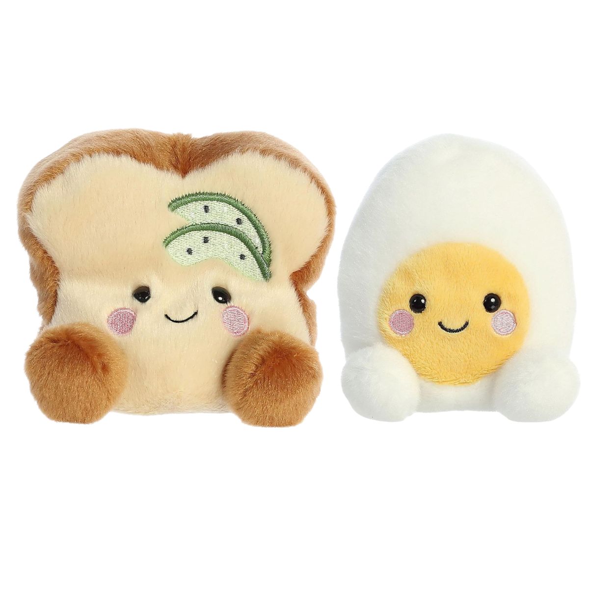 Aurora® Palm Pals™ Cravings Duo 5" Inch Plush Set, Brittany Avocado Toast™ & Bobby Egg™
