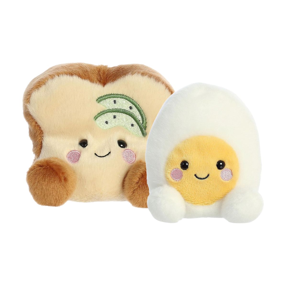 Aurora® Palm Pals™ Cravings Duo 5" Inch Plush Set, Brittany Avocado Toast™ & Bobby Egg™