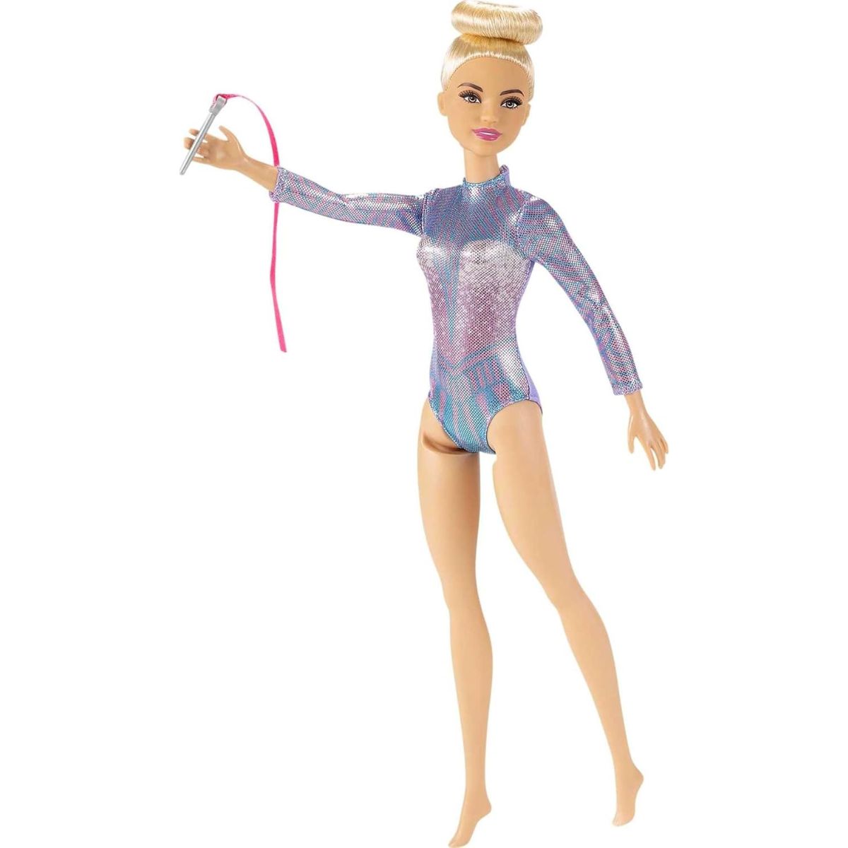 Barbie You Can Be Anything Rhythmic Gymnast with Baton & Ribbon Fashion Doll, Blonde