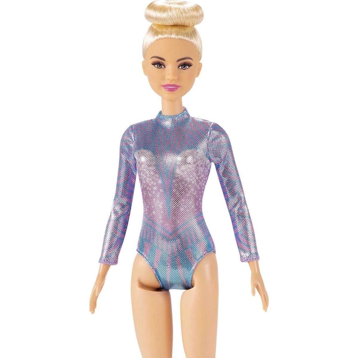 Barbie You Can Be Anything Rhythmic Gymnast with Baton & Ribbon Fashion Doll, Blonde