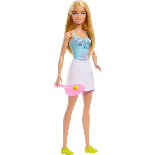 Barbie You Can Be Anything Tennis Player with Racket Fashion Doll, Blonde