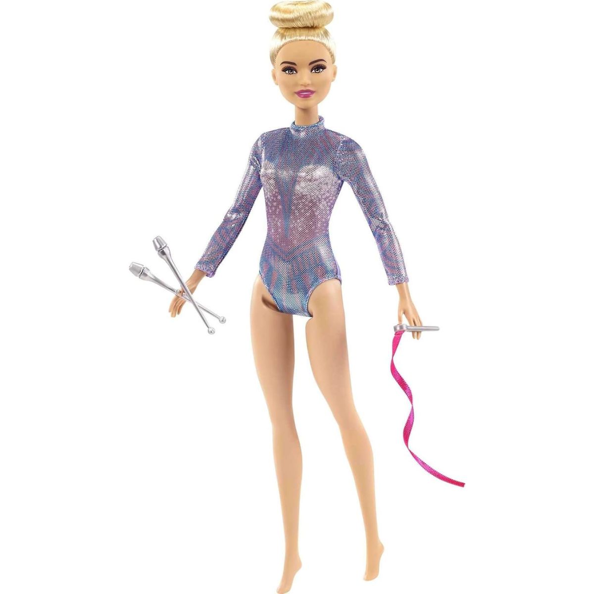 Barbie You Can Be Anything Rhythmic Gymnast with Baton & Ribbon Fashion Doll, Blonde