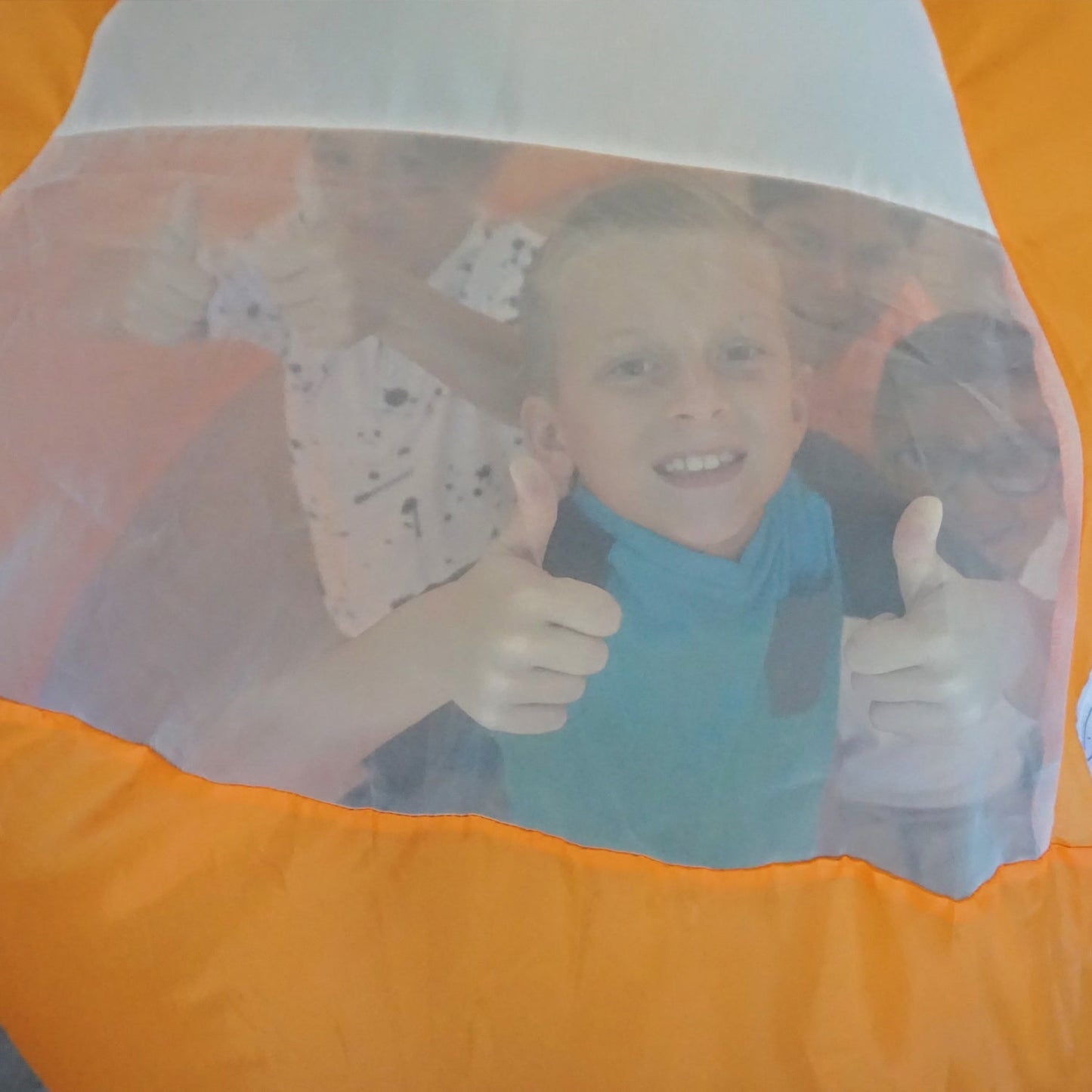The Original AirFort® Creamsicle Orange - Inflatable Play Fort Tent for Creative Indoor Play Ages 3–14