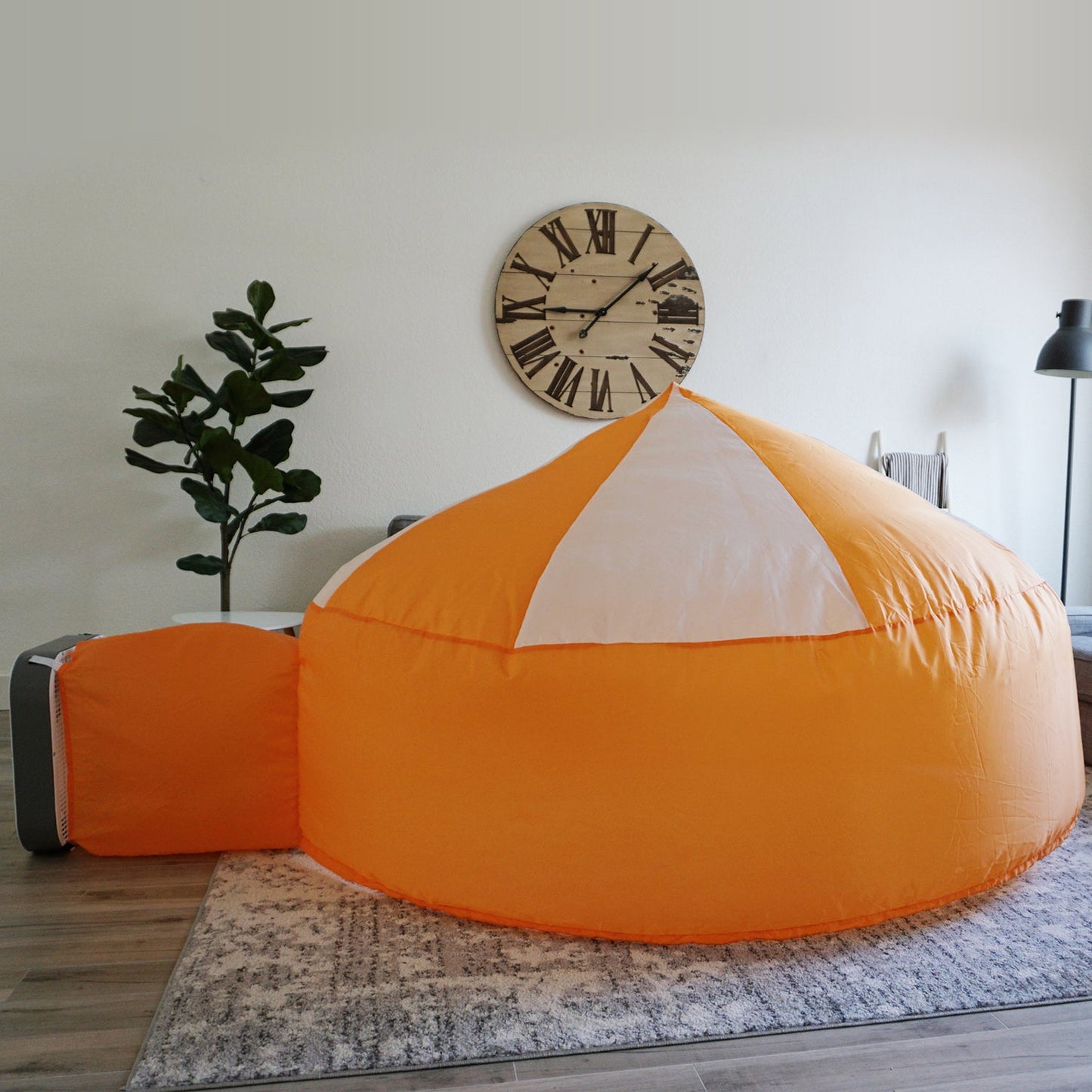 The Original AirFort® Creamsicle Orange - Inflatable Play Fort Tent for Creative Indoor Play Ages 3–14