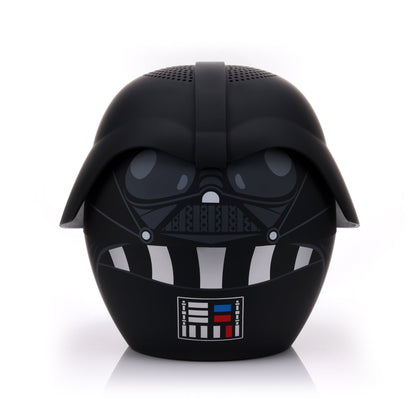 Front view of the Bitty Boomers Star Wars Darth Vader 8-inch Bluetooth speaker featuring his menacing black helmet and chest control panel details.
