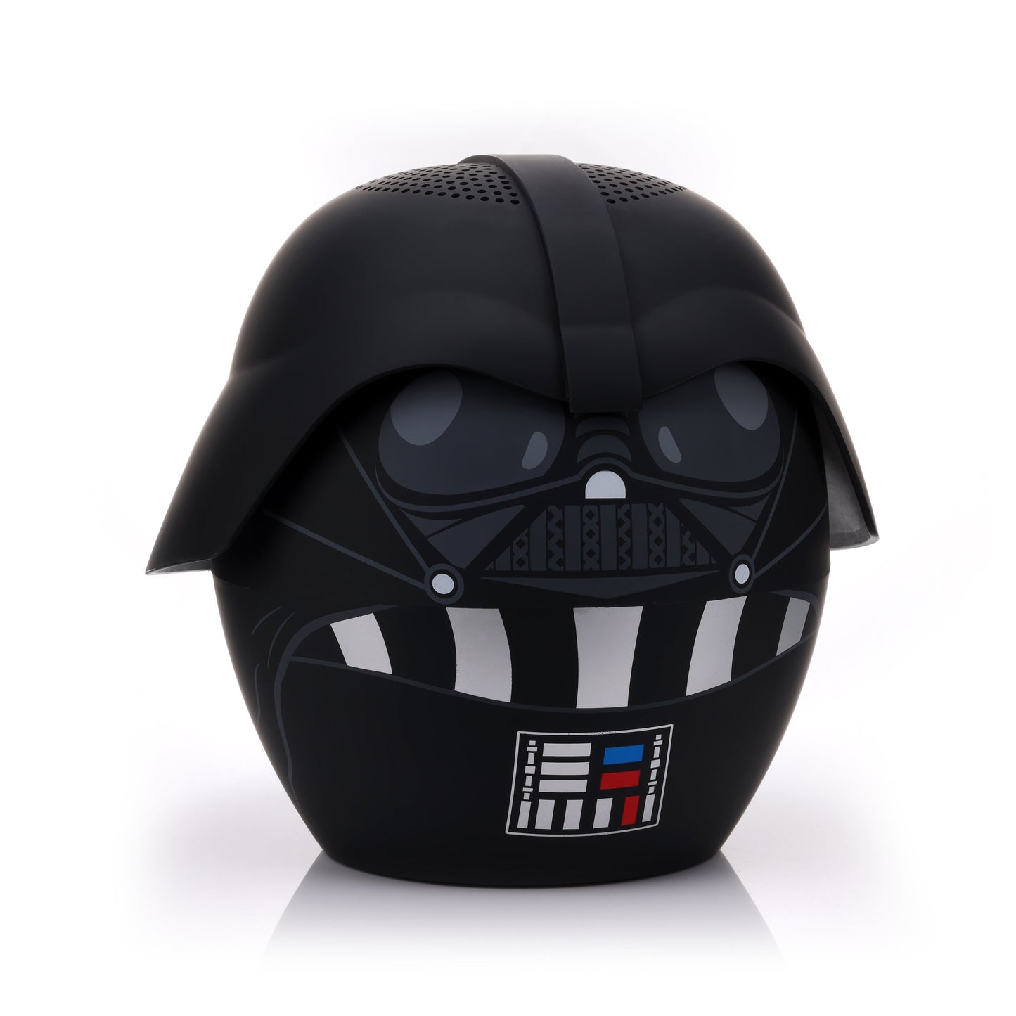 Angled right view of the 8-inch Darth Vader speaker showing the side of his helmet and breathing apparatus.