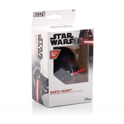 Bitty Boomers Wireless Bluetooth Speaker, Disney Star Wars Darth Vader with Light Saber