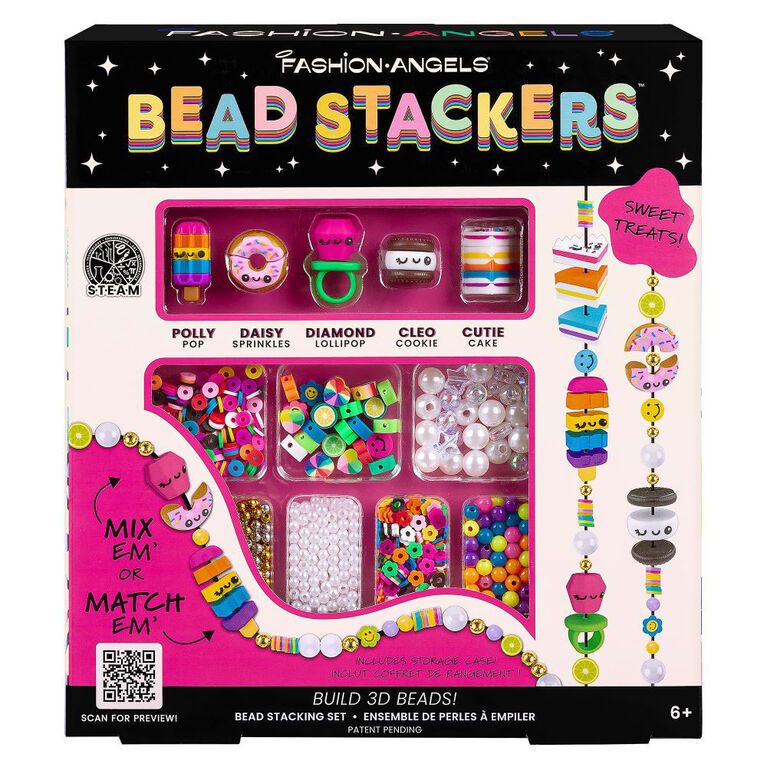 Fashion Angels Bead Stackers Jewelry Making & Bead Activity Kit, Sweet Treat