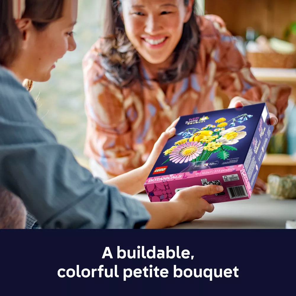 LEGO® Botanicals Petite Sunny Bouquet Flower Building Set 10347, 373 Pieces