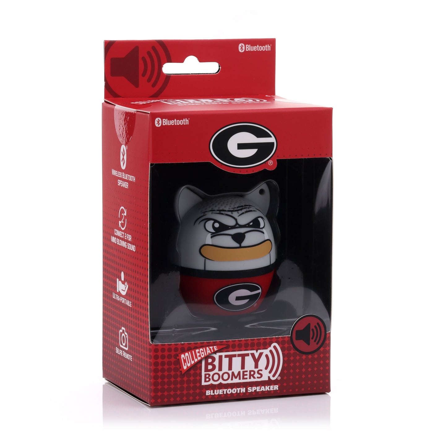Bitty Boomers Wireless Bluetooth Speaker, NCAA Georgia Bulldogs