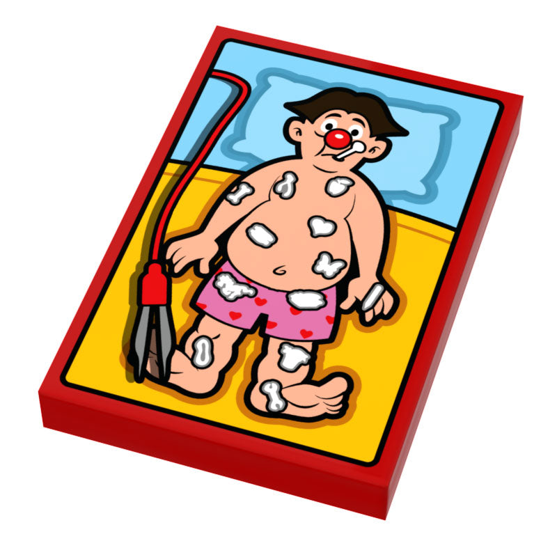 Custom Print Operating Board Game 2x2 Brick Tile