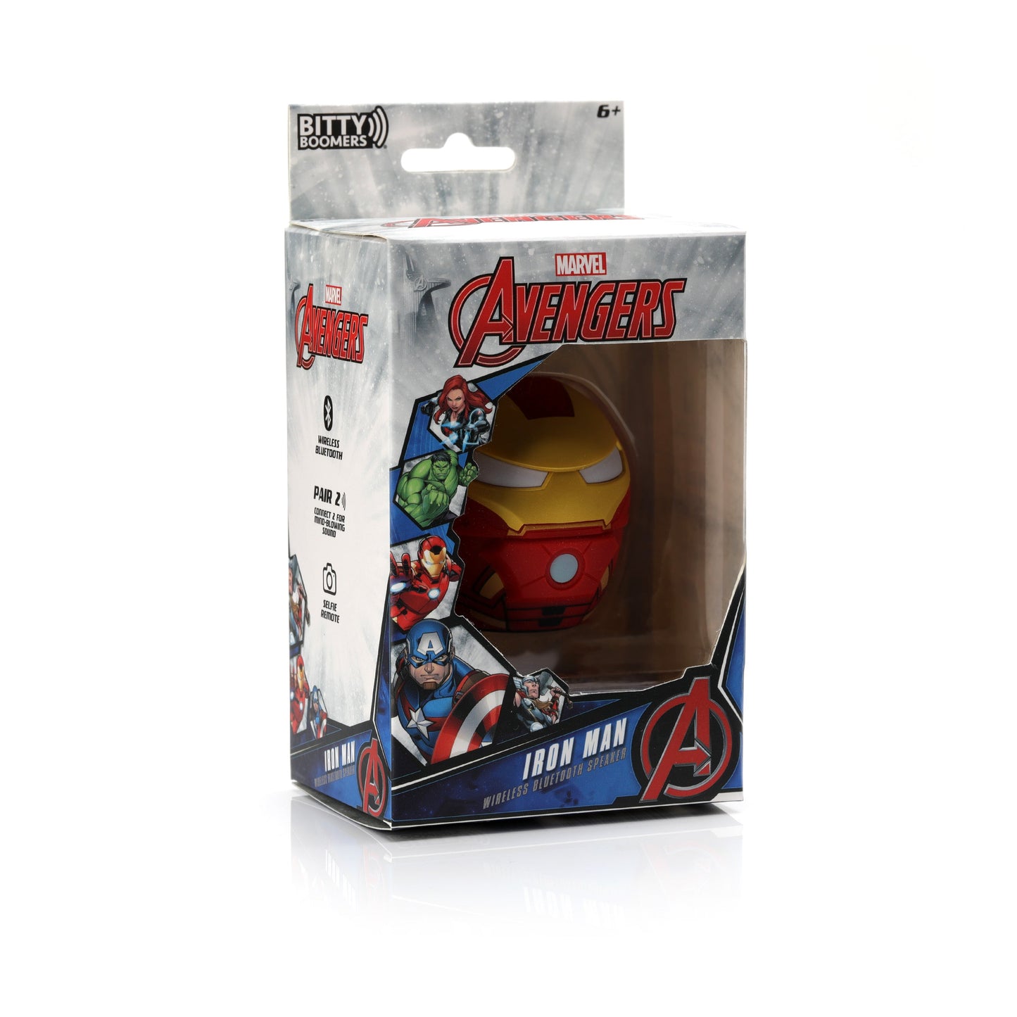 Bitty Boomers Wireless Bluetooth Speaker, Marvel Iron Man
