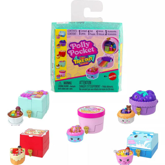 Polly Pocket Take Out Mini Playset with packaging on a white background