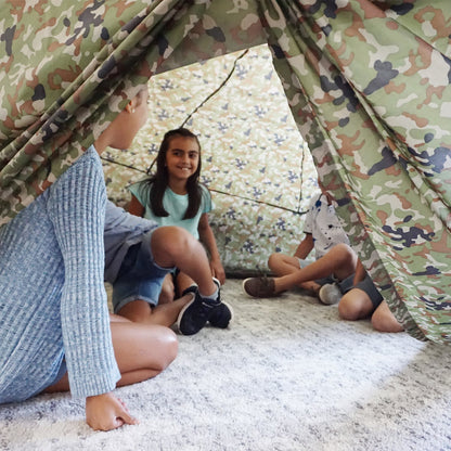 The Original AirFort® Jungle Camo Camoflauge - Inflatable Play Fort Tent for Creative Indoor Play Ages 3–14