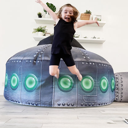 The Original AirFort® UFO Space Ship- Inflatable Play Fort Tent for Creative Indoor Play Ages 3–14