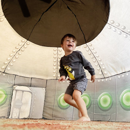 The Original AirFort® UFO Space Ship- Inflatable Play Fort Tent for Creative Indoor Play Ages 3–14