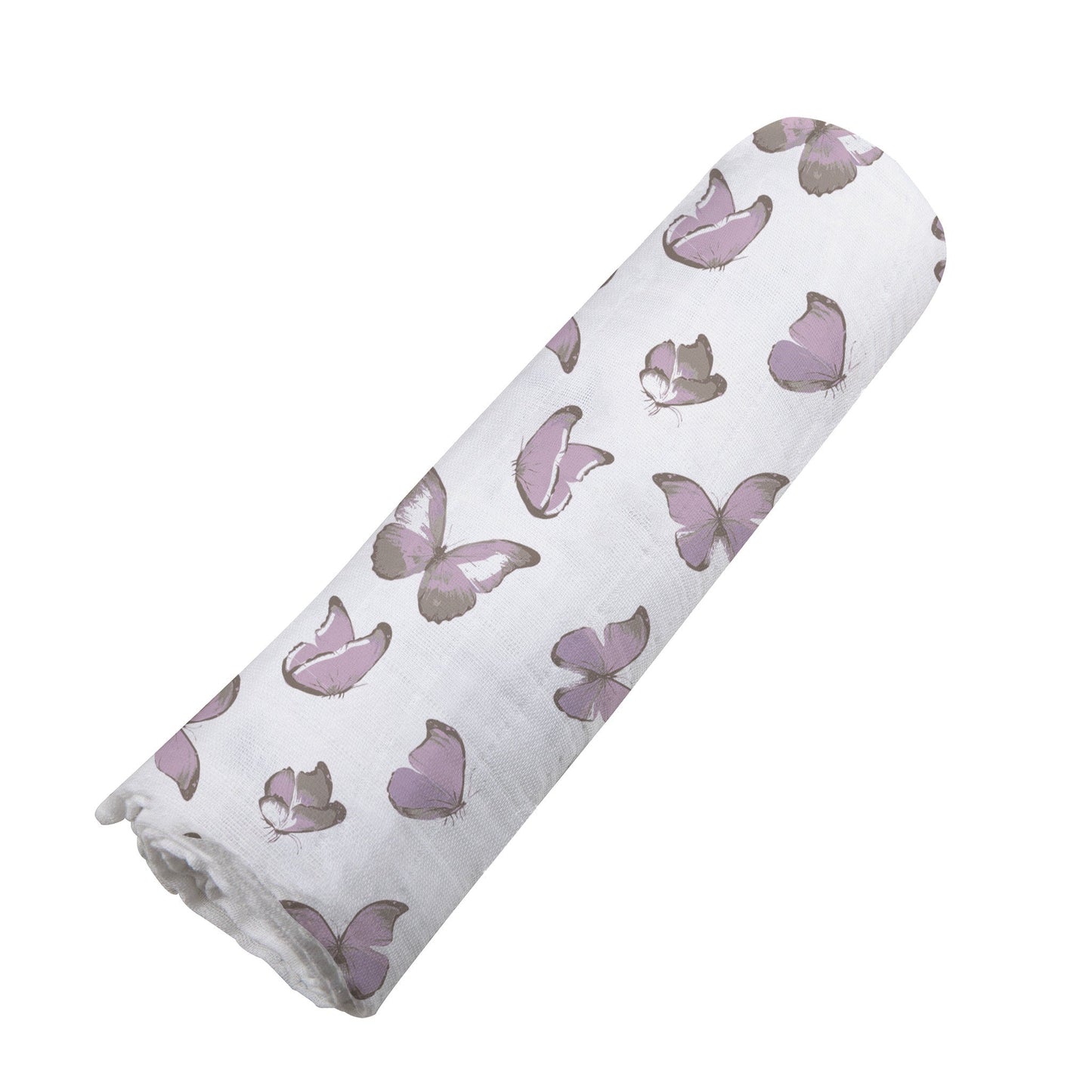 Winsome Butterflies 100% Natural Bamboo Muslin Swaddle Blanket