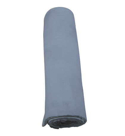 Newcastle Classic Blue Fog 100% Natural Cotton Muslin Swaddle
