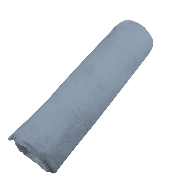 Newcastle Classic Blue Fog 100% Natural Cotton Muslin Swaddle
