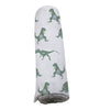 Newcastle Classic Granite Green Dinosaurs 100% Natural Cotton Muslin Swaddle