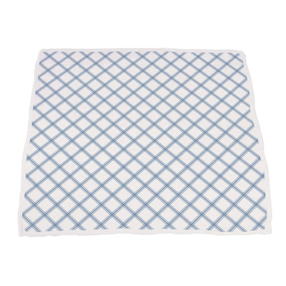 Blue and Red Fire Trucks and Buffalo Check Plaid 100% Natural Cotton Newcastle Blanket