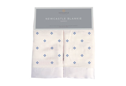 Newcastle Classics Periwinkle Diamond Polka Dot Bamboo Newcastle Blankie Blanket