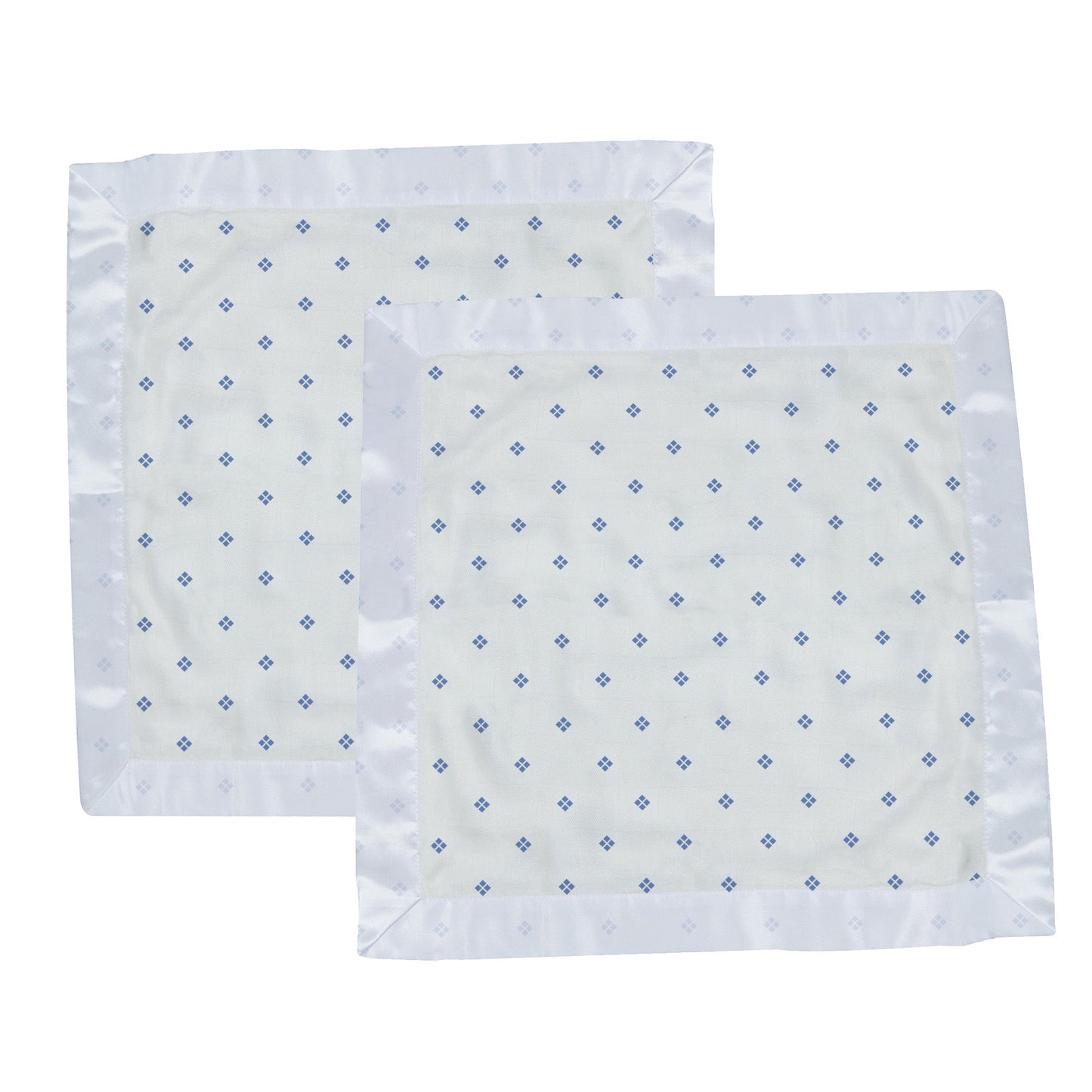 Newcastle Classics Periwinkle Diamond Polka Dot Bamboo Newcastle Blankie Blanket