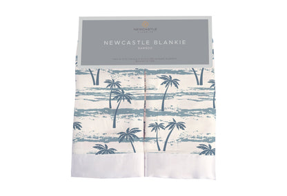 Newcastle Classics Ocean Palm Trees Bamboo Blankie Blanket