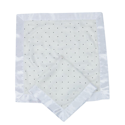 Newcastle Classics Black & White Polka Dot Bamboo Muslin Baby Blanket – 40” x 40”