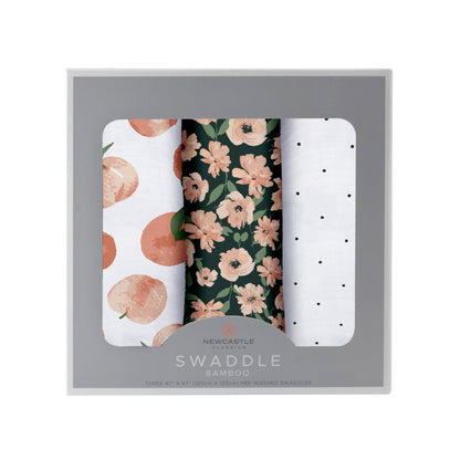 Newcastle Classic Canyon Sunset Bamboo Swaddle 3 Pack 100% Natural Bamboo Swaddle
