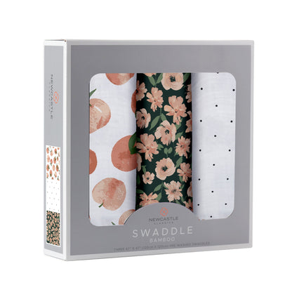 Newcastle Classic Canyon Sunset Bamboo Swaddle 3 Pack 100% Natural Bamboo Swaddle
