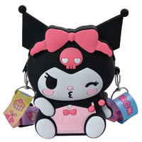 Hello Kitty Lovely Kawaii Fashion Bag Princess Small Storage Silicone Purse Anime Cartoon Figures Model Toys Kids Gift