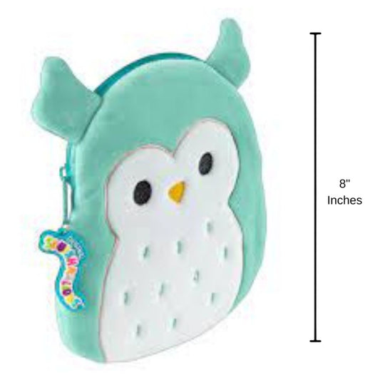 Squishmallows Winston the Owl 8" Inch Zippered Plush Storage Pouch