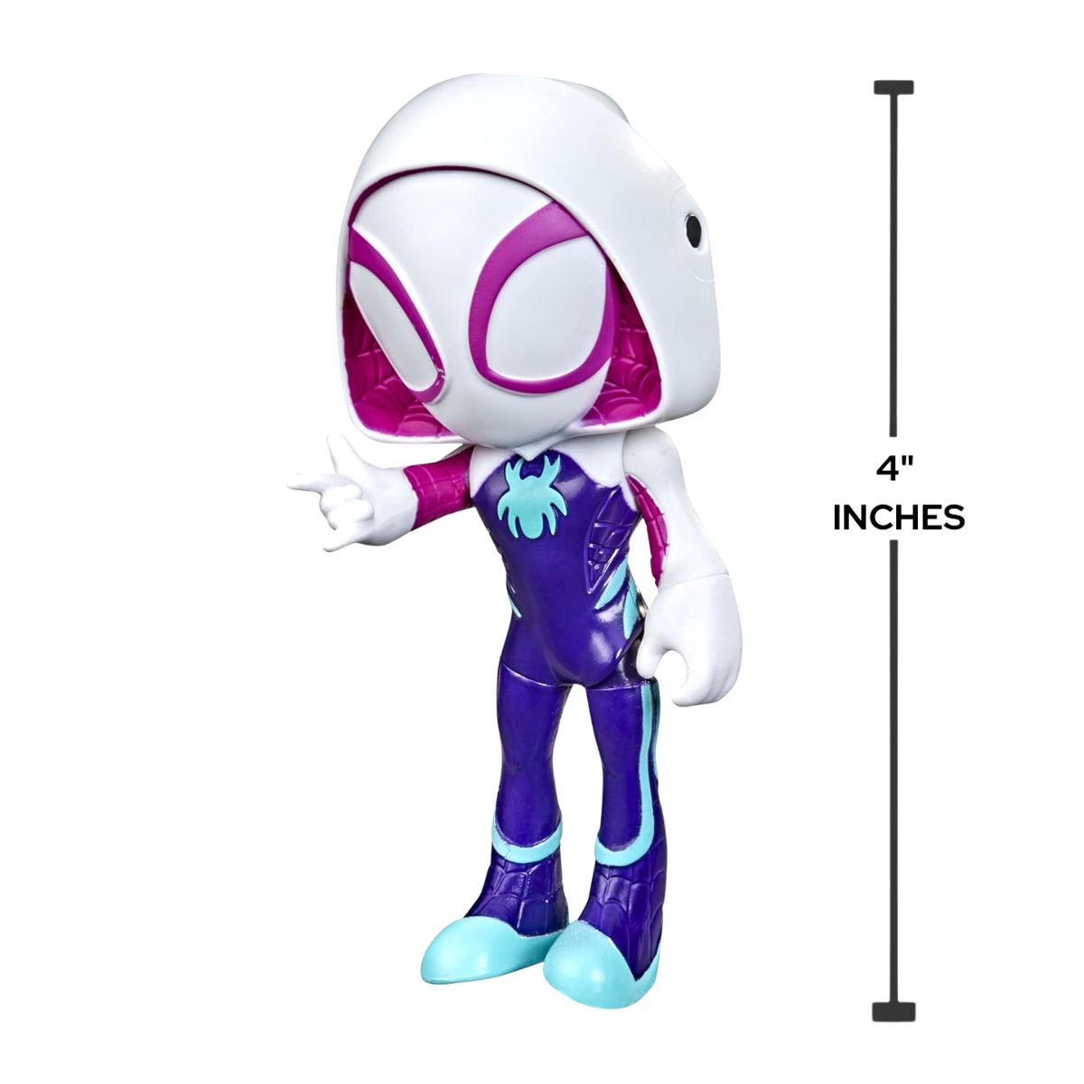 Marvel Spidey and his Amazing Friends Hero Reveal 2-Pack 4" Inch Black Panther & Ghost-Spider Action Figure