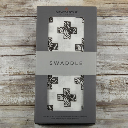 Newcastle Classics Nordic Stamp 100% Natural Bamboo Muslin Swaddle Blanket