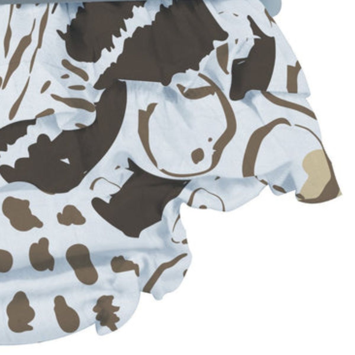 On The Savannah Collection Animal Print Ruffle Bamboo Bloomers and Headband Set