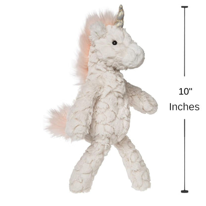 Mary Meyer Putty Collection 10" Inch Stuffed Animal Toy, Cream Unicorn