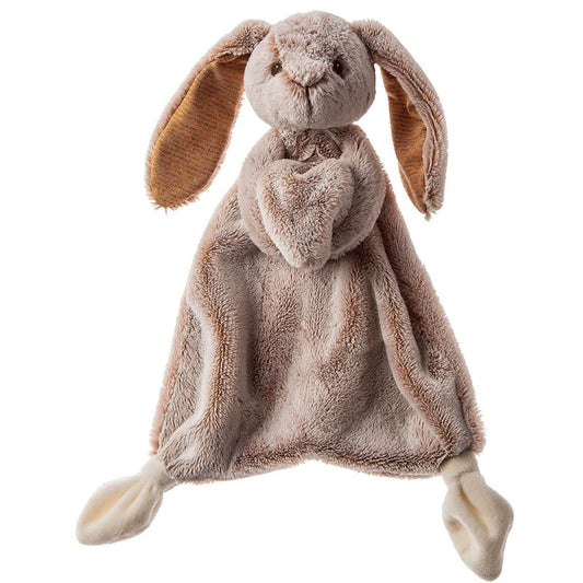 Mary Meyer Lovey Character 13" Inch Security Blanket Toy, Silky Tan Bunny
