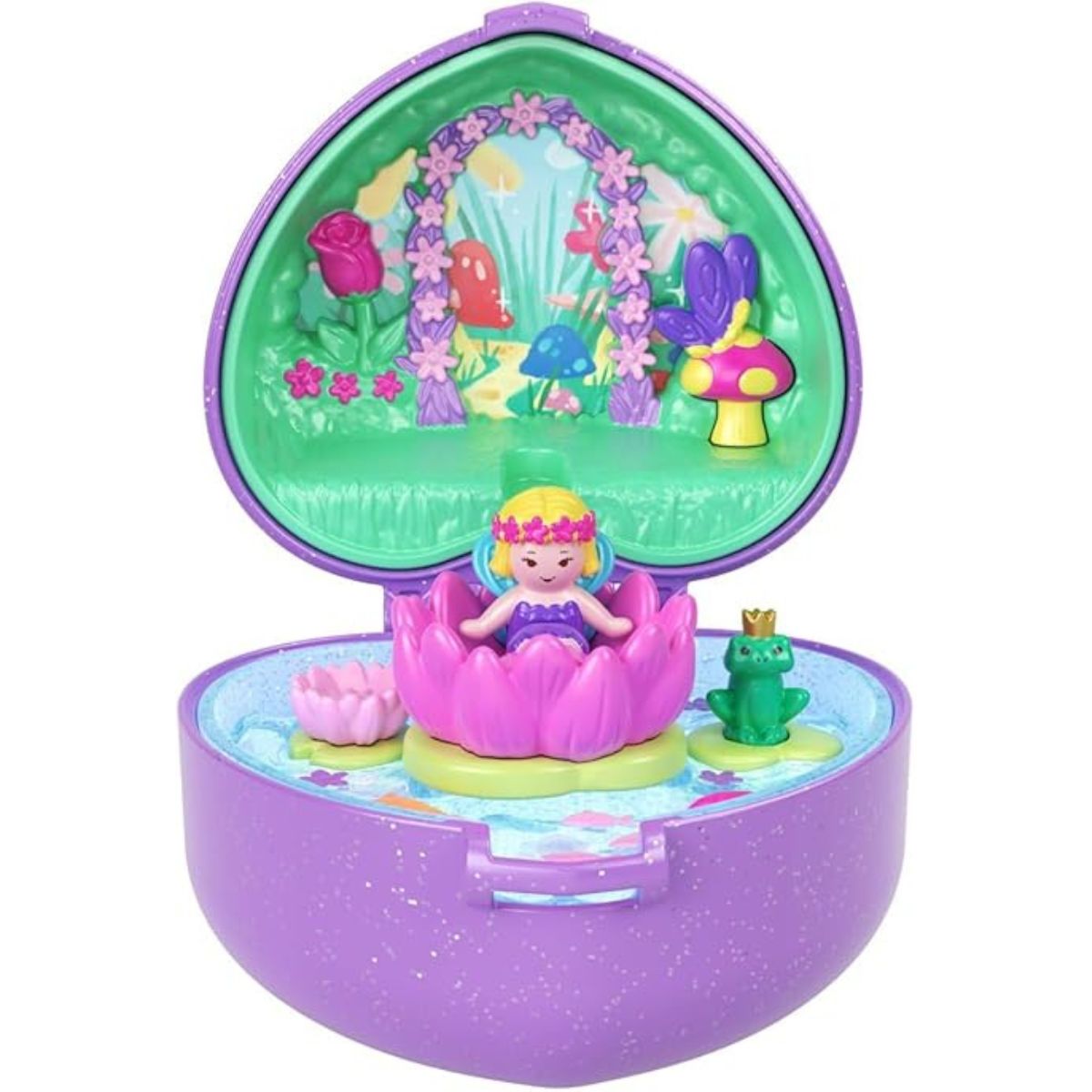 Polly Pocket Keepsake Collection Heritage Edition Fairy Meadow Ring and Case Playset