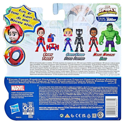 Marvel Spidey and his Amazing Friends Hero Reveal 2-Pack Trace-E & 4" Inch Spidey Action Figure